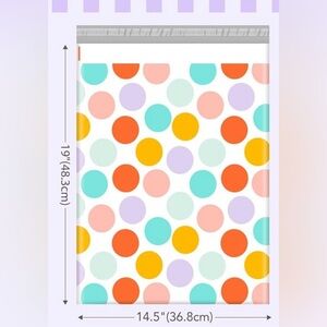 (10) 14.5 x 19 Poly Mailers Colorful Polka Dot Shipping Supplies Buy Now Price